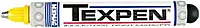 Dykem Texpen 60635 Yellow Medium Marking Pen - 16063 [PRICE is per EACH]