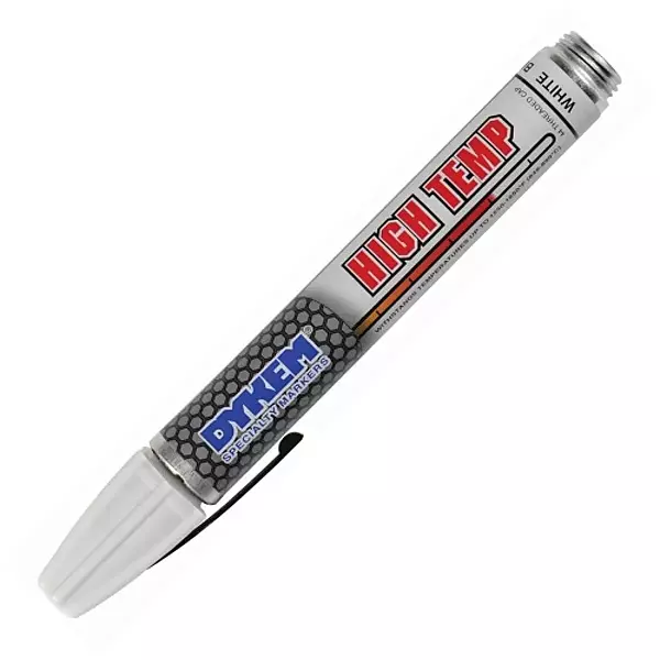 Dykem 42199 White Medium Marking Pen - 44219 [PRICE is per EACH] 1 Count (Pack of 1)