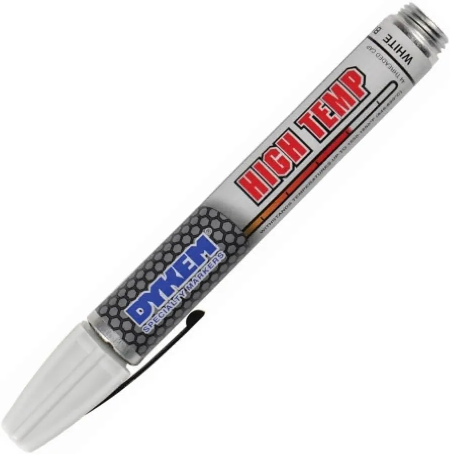 Dykem 42199 White Medium Marking Pen - 44219 [PRICE is per EACH] 1 Count (Pack of 1)