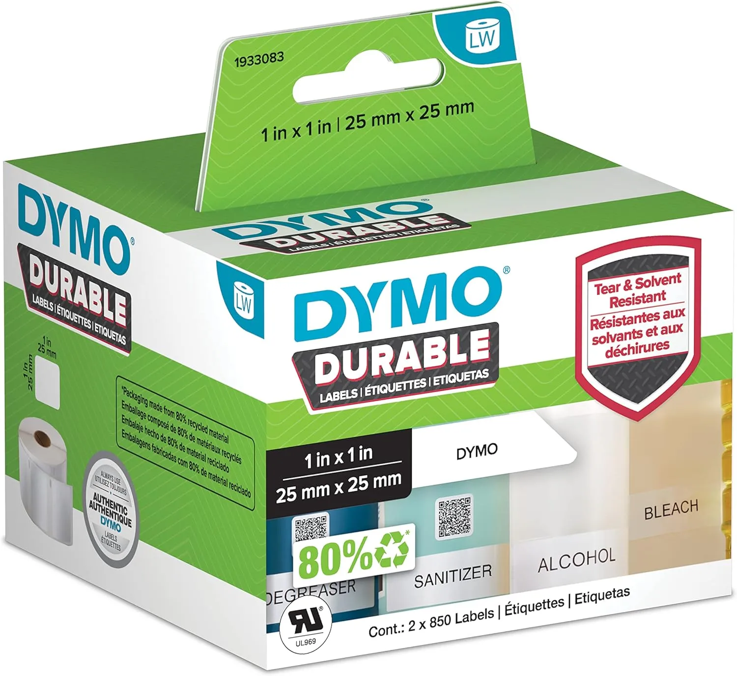 DYMO LW Durable Industrial Labels for LabelWriter Label Printers