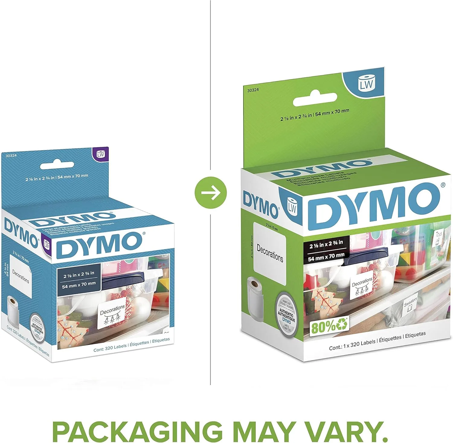 DYMO Multi-Purpose LabelWriter Labels - Direct Thermal Roll