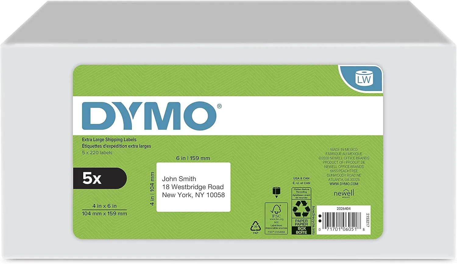 DYMO LW Extra-Large Shipping Labels