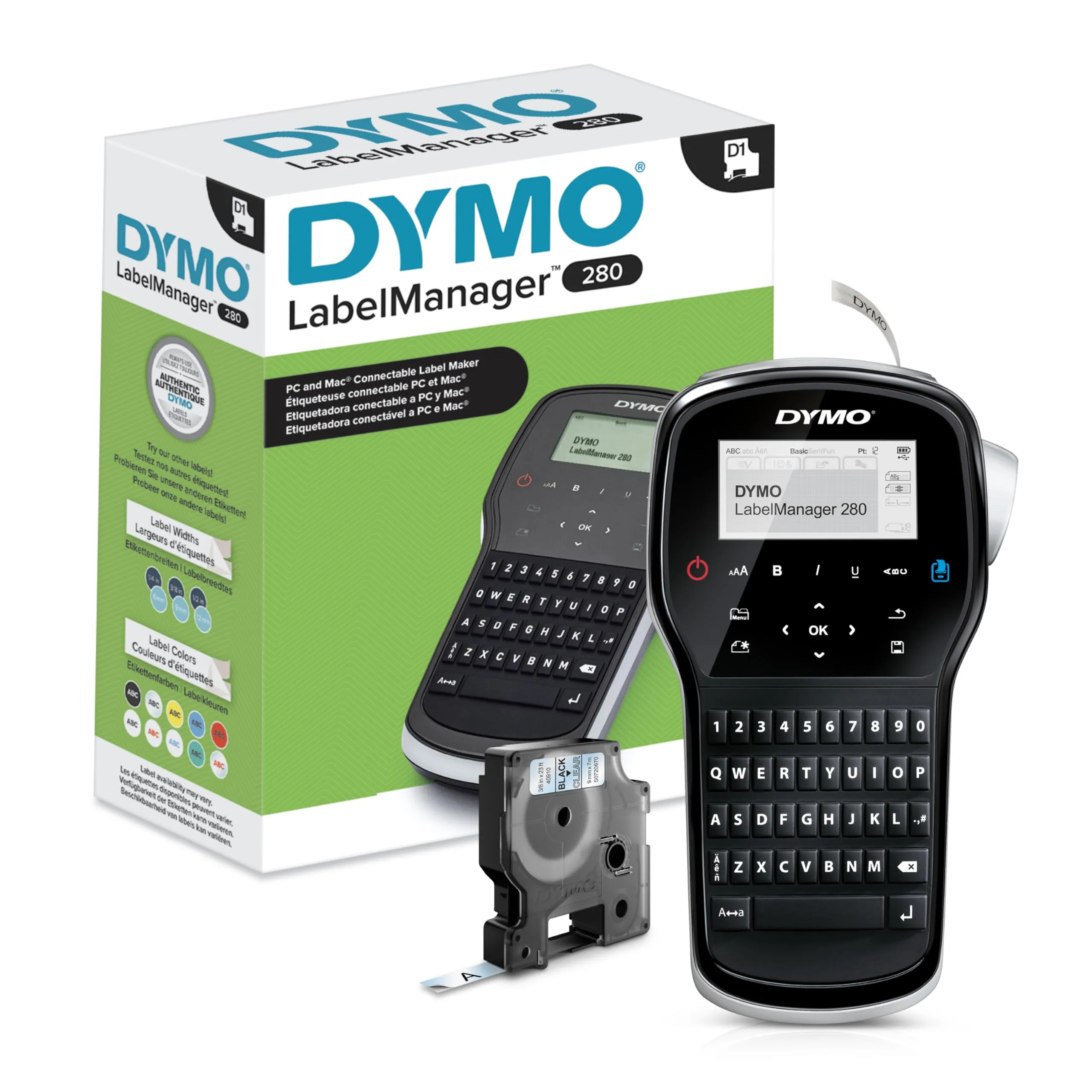 DYMO LabelManager Rechargeable Portable Label Maker with USB
