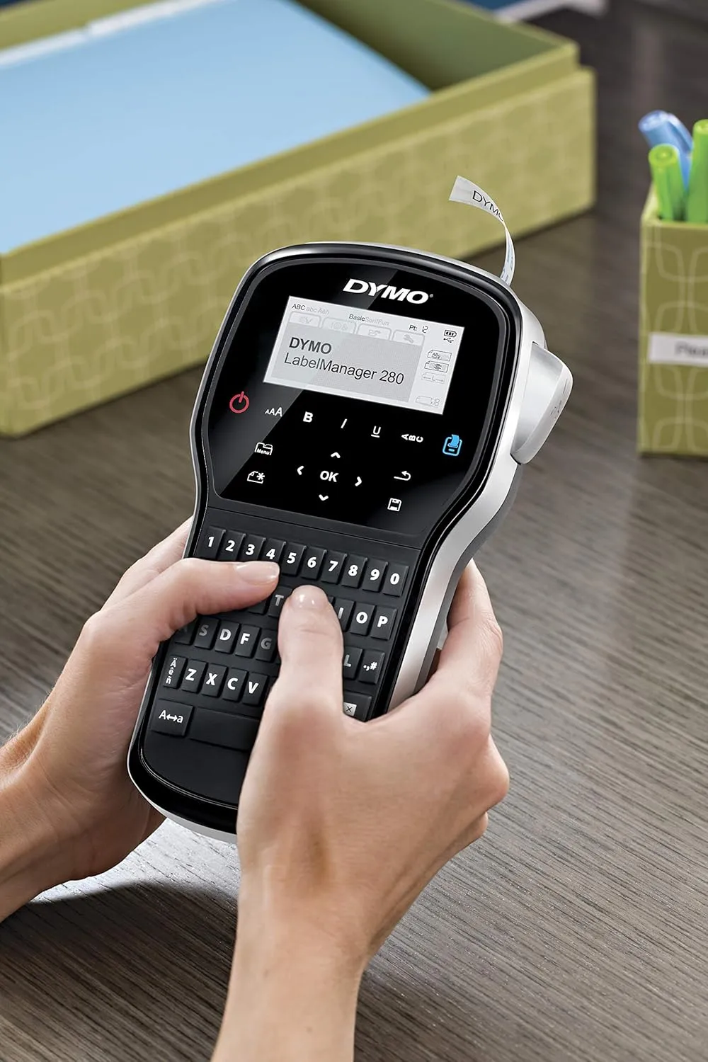 DYMO LabelManager Rechargeable Portable Label Maker with USB