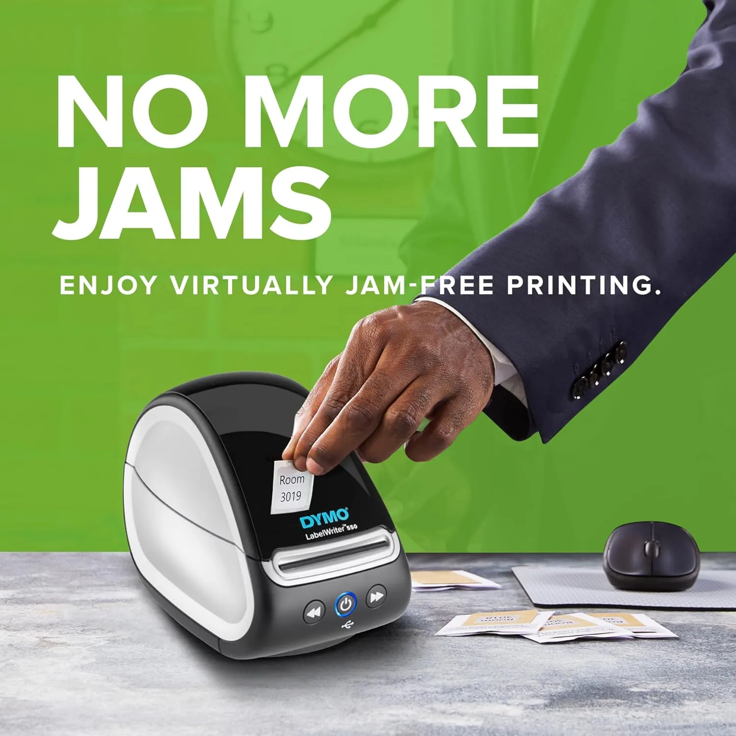 DYMO LabelWriter 550 Series Label Printer with Dymo-Branded Label Compatibility Automatic Recognition Low Waste Optimized