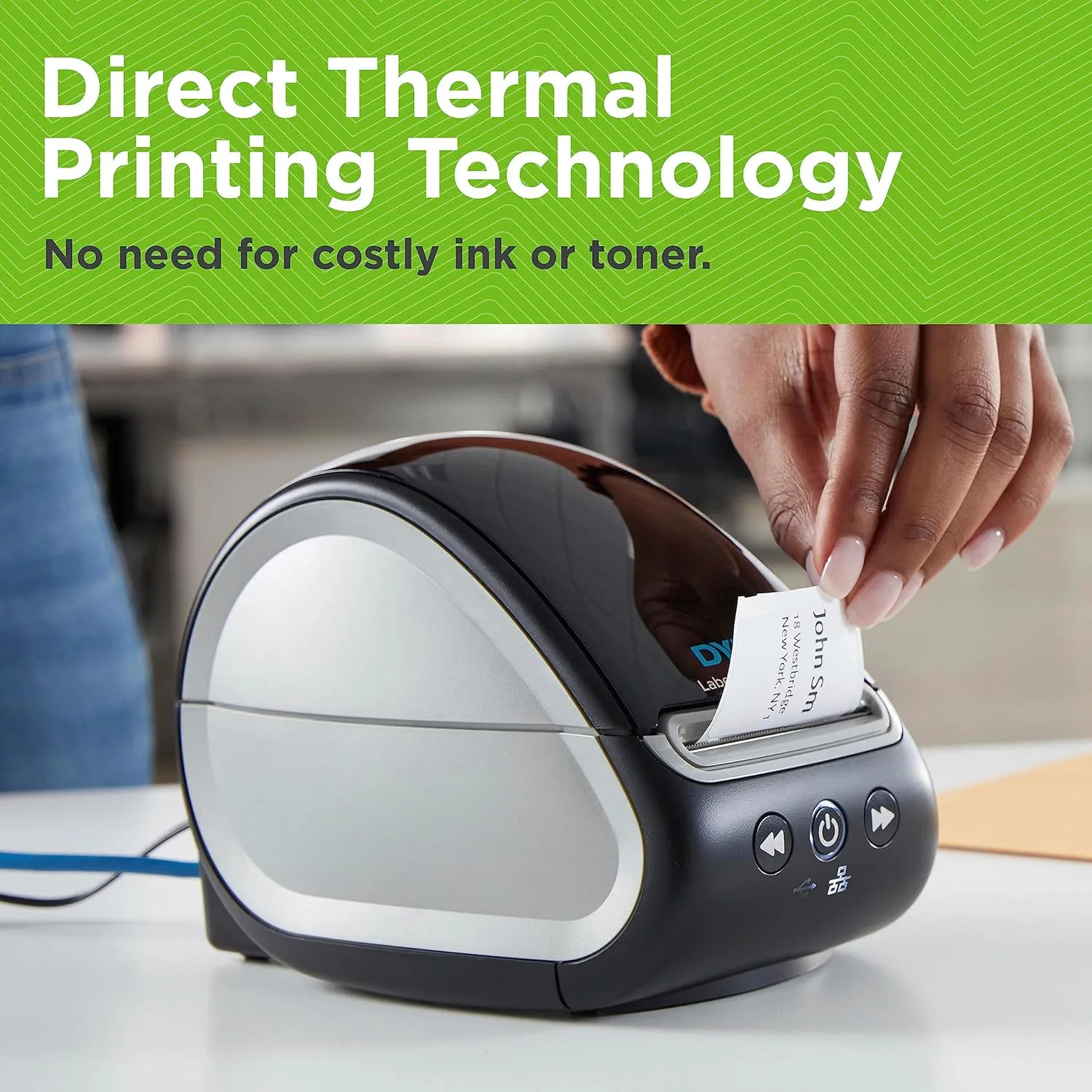 DYMO LabelWriter 550 Turbo Label Printer, Label Maker with High-Speed Direct Thermal Printing, Automatic Label Recognition