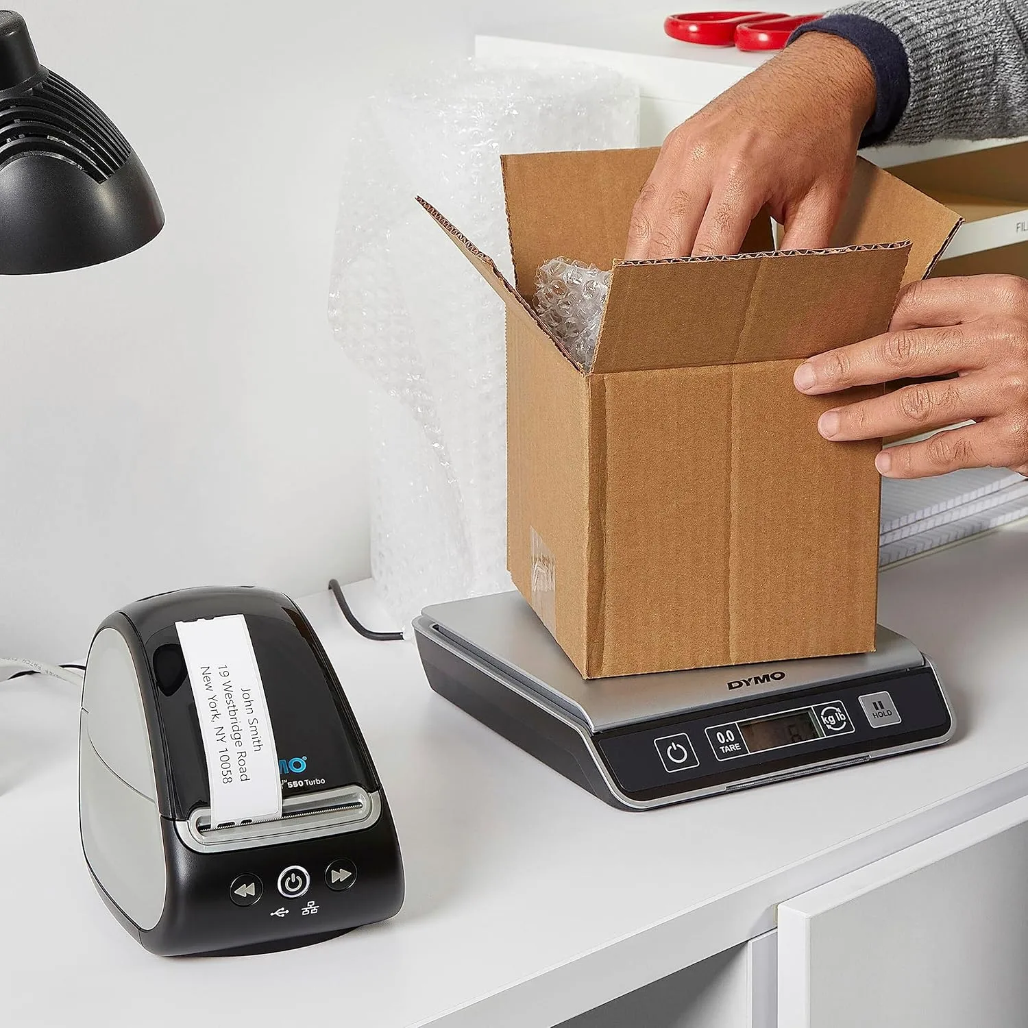 DYMO LabelWriter 550 Turbo Label Printer, Label Maker with High-Speed Direct Thermal Printing, Automatic Label Recognition