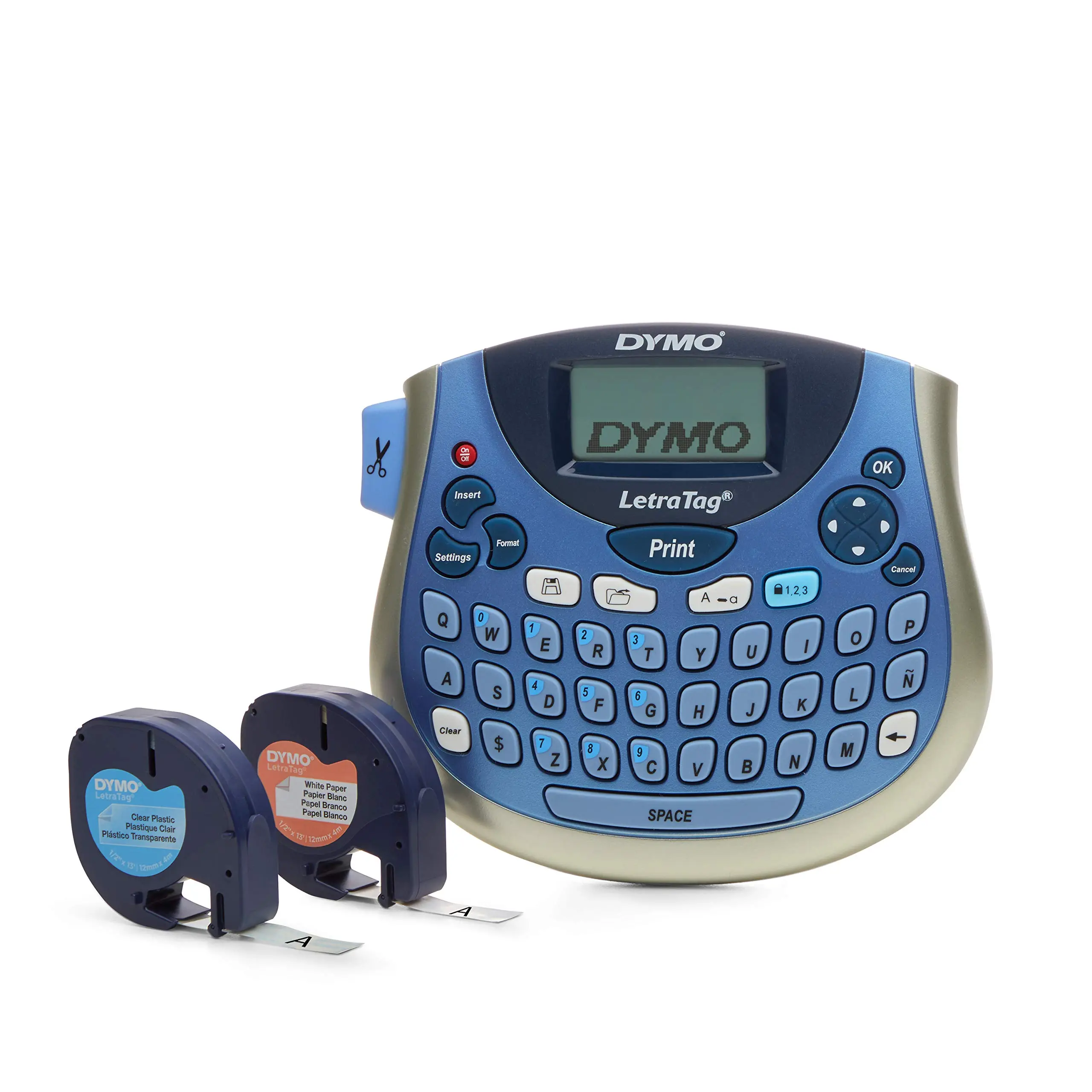 DYMO LetraTag Plus LT-100T Label Maker with Two 13-ft Tapes
