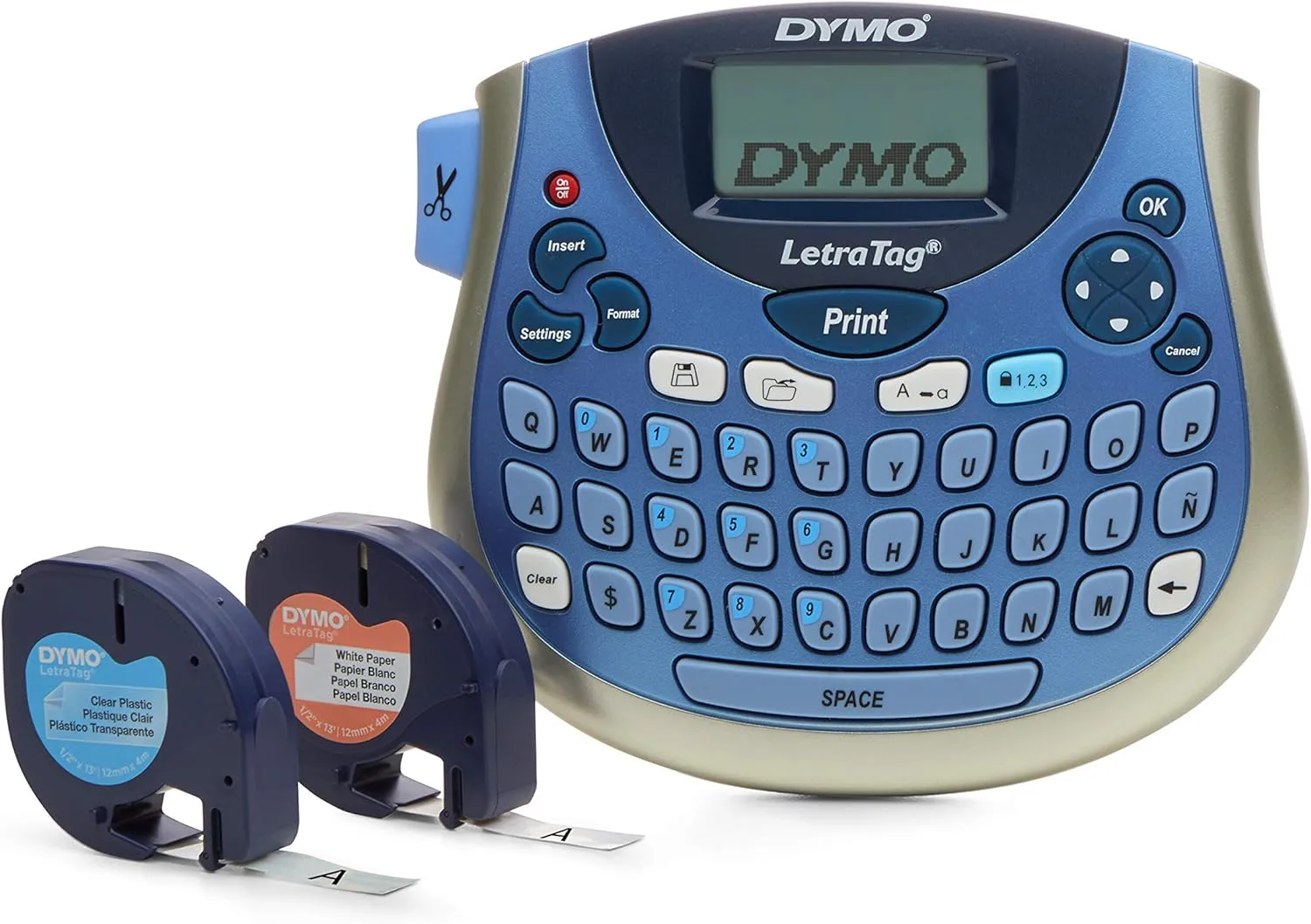 DYMO LetraTag Plus LT-100T Label Maker with Two 13-ft Tapes