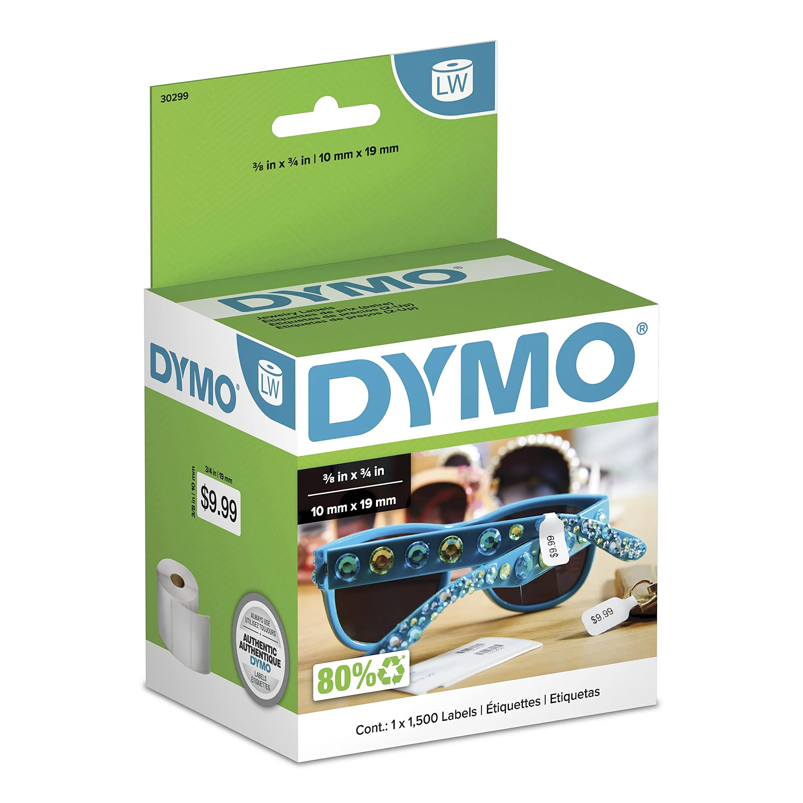 DYMO LW Price Tag Labels - White Direct-Thermal Label Rolls for LabelWriter Printers