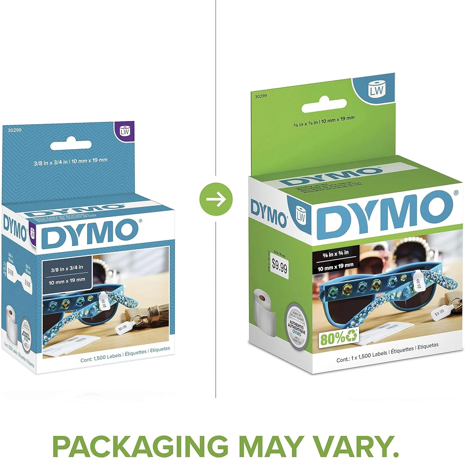 DYMO LW Price Tag Labels - White Direct-Thermal Label Rolls for LabelWriter Printers