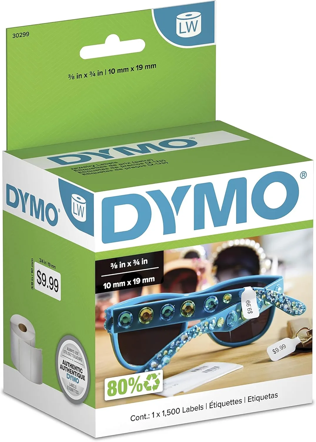 DYMO LW Price Tag Labels - White Direct-Thermal Label Rolls for LabelWriter Printers