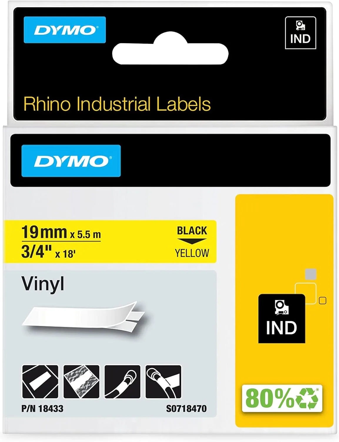 DYMO Rhino Industrial Vinyl Labels