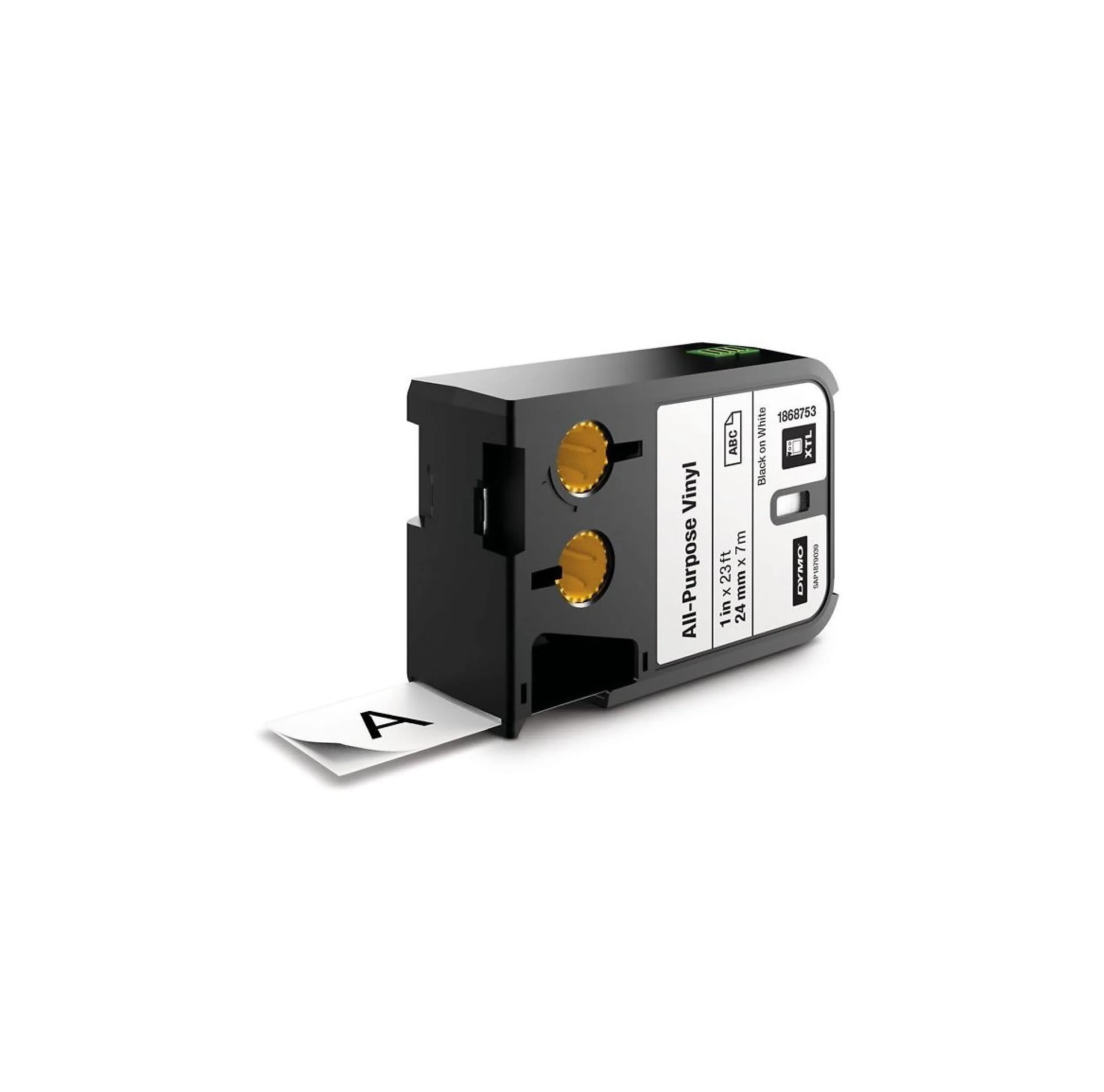 DYMO All-Purpose Labels for DYMO XTL Label Makers, Black on White, 1"; 1 Roll (1868753)
