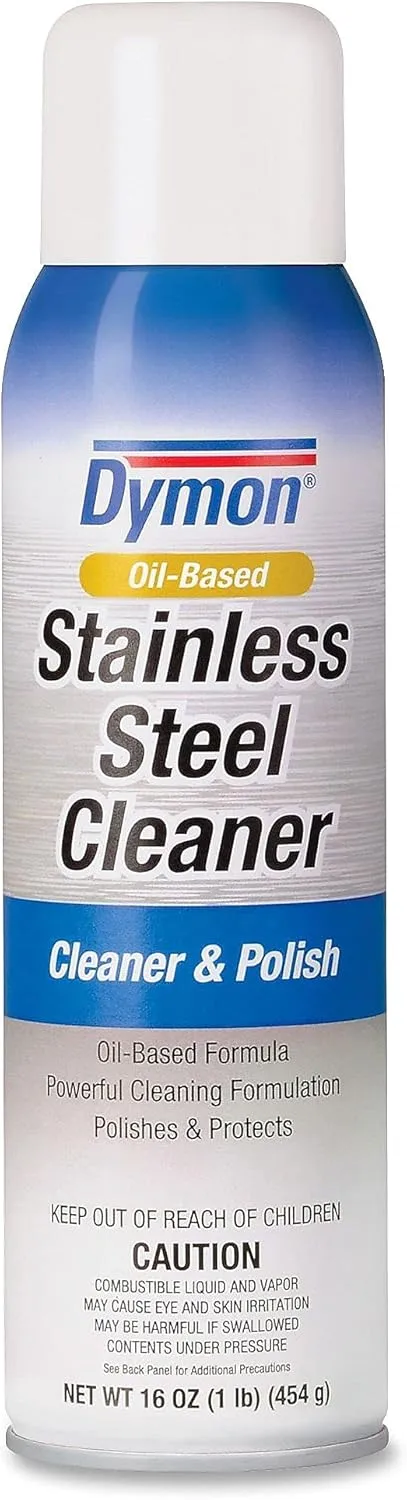 Dymon 20920 Stainless Steel Cleaner, 16oz, Aerosol, 12/Carton
