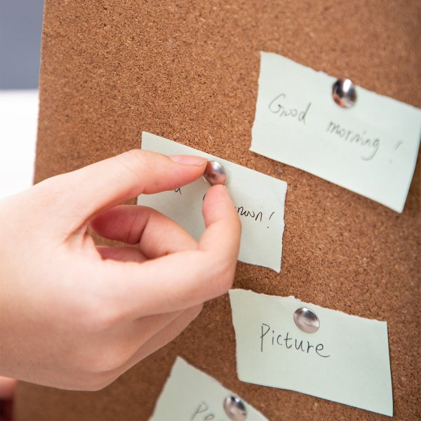 DELI E0020 SILVER THUMB TACKS 100s