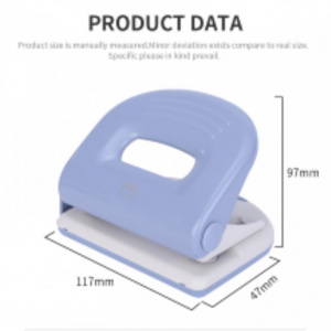 DELI E0119 METAL MEDIUM PUNCH 25 SHEETS