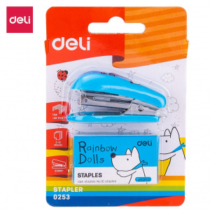 DELI 0253 MINI STAPLER #10 WITH PINS #10