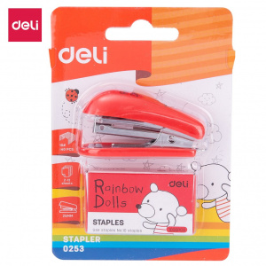 DELI 0253 MINI STAPLER #10 WITH PINS #10