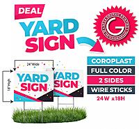 Yard Signs (18”x24”) Yard Signs (18”x24”)