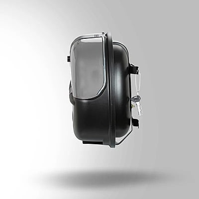 STUDDS SIDE BOX CRUISER WITH MAIN FRAME WITH UNIVERSAL FITMENT CLAMPS (RIGHT) GREY