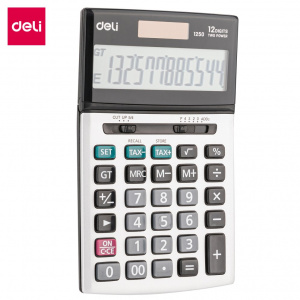 DELI E1250 12DGT TAX CALC W/TILT DISPLAY