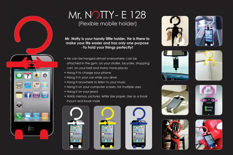 Mr. Notty: Flexible mobile holder