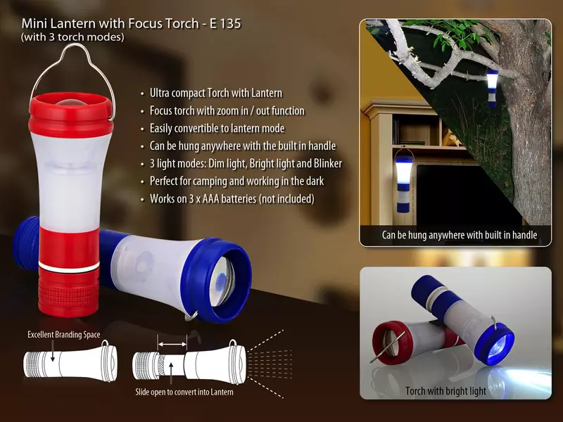 Mini Lantern with focus torch