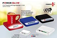 PowerGlow coaster with logo highlight