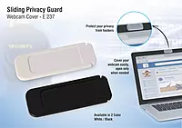 Sliding privacy guard webcam cover