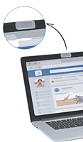 Sliding privacy guard webcam cover
