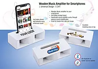 Wooden Music Amplifier for Smartphones