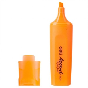 DELI S621 ACCENT HIGHLIGHTER - ORANGE