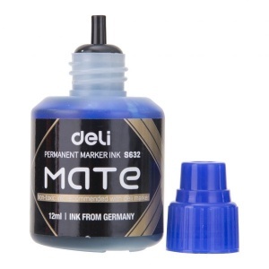 DELI S632-BL MATE PERMANENT MARKER INK BLUE