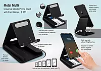 Metal multi mobile stand with Visiting card holder