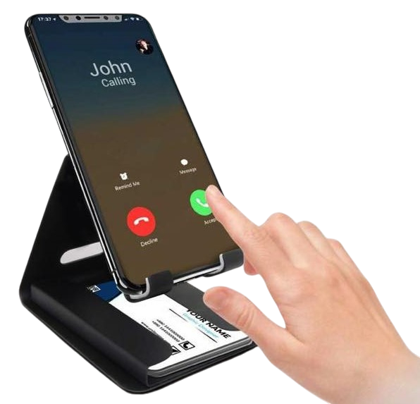 Metal multi mobile stand with Visiting card holder