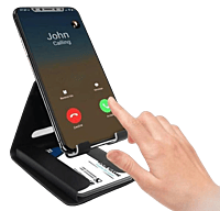 Metal multi mobile stand with Visiting card holder