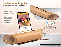 Bamboo Music Amplifier for Smartphones in PU gloss finish