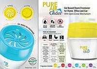 Pure Air Glider: Gel based room freshener for Home, Office and Car