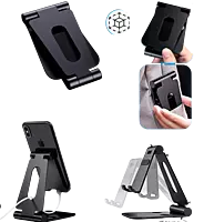 Flexo: Folding Metal Mobile Stand for Smartphones and Tabs