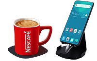 Metal mobile stand with 4 Coasters
