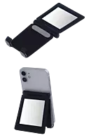 Mini metal folding mobile and tablet stand with Mirror