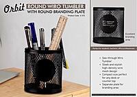 Orbit: Round Wiro tumbler with Round Branding Plate