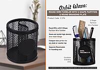 Orbit Wave: Round Wiro tumbler with S shape partition & Round Branding Plate
