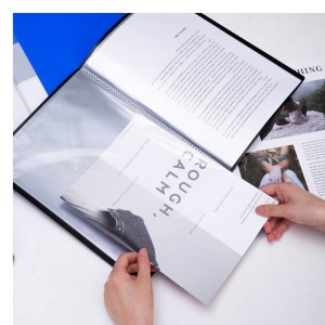 DELI DISPLAY BK A4 10 POCKETS REF:38144