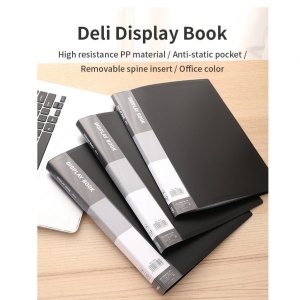 DELI DISPLAY BK A4 20 POCKETS REF:38145
