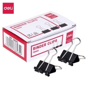 DELI E38565 BINDER CLIPS 19MM