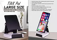 TiltX Pad: Large size Adjustable metal mobile stand with writing pad
