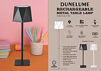 DuneLume: Rechargeable Metal Table Lamp | 1800 mAh rechargeable battery