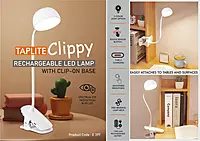 Taplite Clippy: Rechargeable LED lamp with clip on base